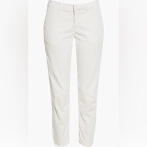 NWOT Frank & Eileen White Crop Chino Pants